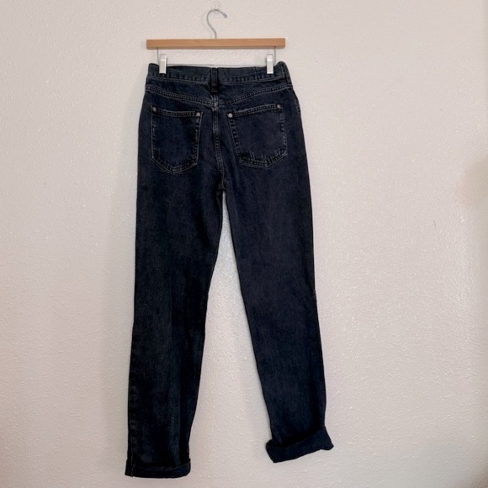 Free People We The Free Black Distressed High Rise Jeans - Picture 2 of 7